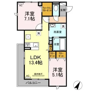 M&S RESIDENCE【1階】の間取り