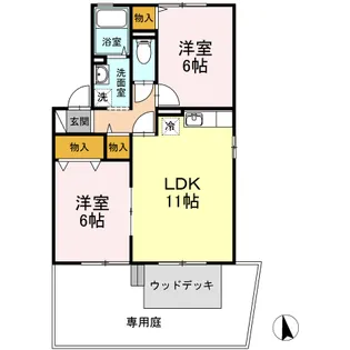 セリシア【1階】の間取り