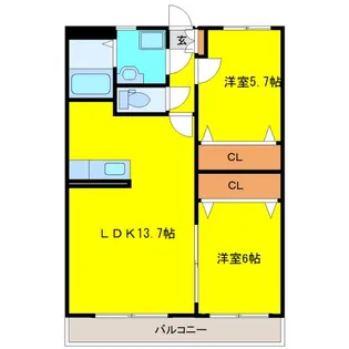 ロイヤル・レジデンス【1階】の間取り