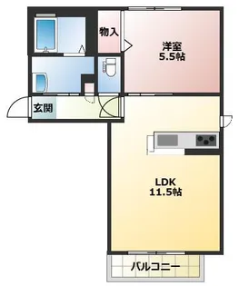 ファミールK【2階】の間取り
