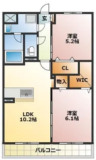 LIBERTE矢倉町【2階】の間取り