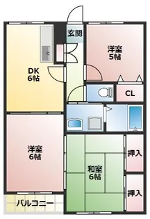 鹿児島県薩摩川内市宮内町【アパート】の間取り