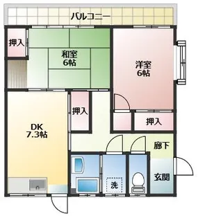 吉永マンション【1階】の間取り