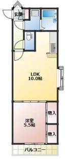 クール永吉【3階】の間取り