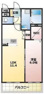 ラフィーネさつま【2階】の間取り