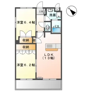 アプリガーデン【1階】の間取り