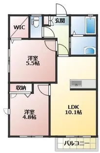 シャーメゾンKEI【2階】の間取り