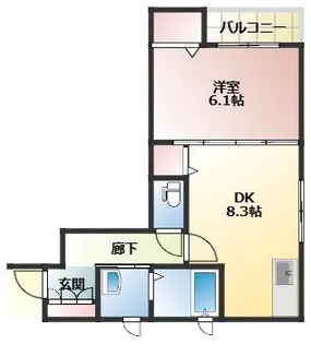 K-ブルーノⅡ【2階】の間取り