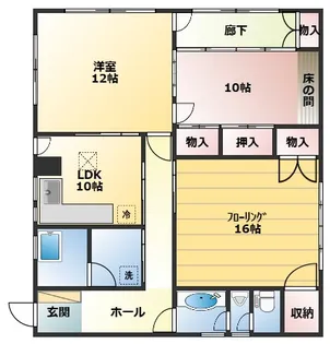 野上ビル【1階】の間取り