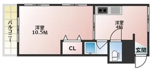 コーポ寺田【501号室】の間取り