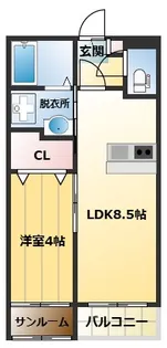 P.I.C【2階】の間取り