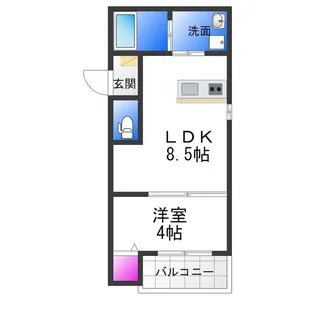 パロス衣摺クリアス【2階】の間取り