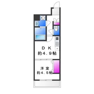 GARDENIA高井田【8階】の間取り