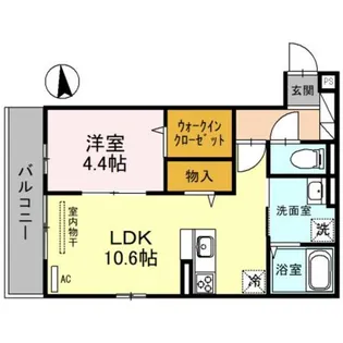 スペチアーレ平野東【1階】の間取り