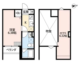 リベルテ【2階】の間取り