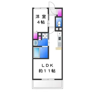 PHOERME TENNOJI East【4階】の間取り