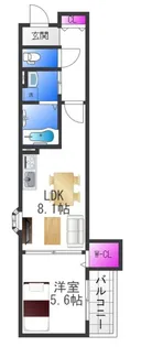 クリエオーレ衣摺Ⅰ【2階】の間取り