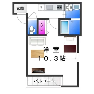 フジパレス長原駅西Ⅴ番館【2階】の間取り
