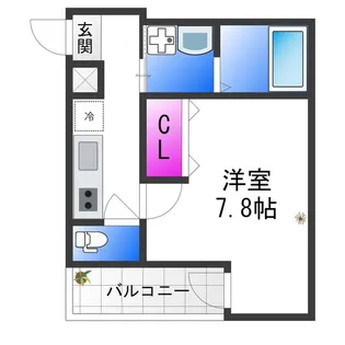 フジパレス長原駅西Ⅵ番館【2階】の間取り