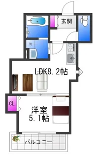 クリエオーレ大蓮東Ⅰ【2階】の間取り