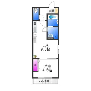 エムグレース平野【1階】の間取り