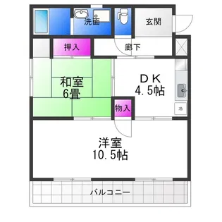 ファミールK【4階】の間取り