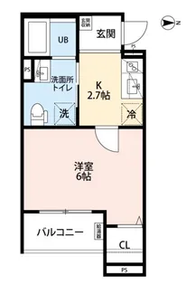 CRASTINE小路東・A棟【1階】の間取り