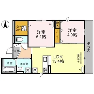 リオ グランデ【1階】の間取り