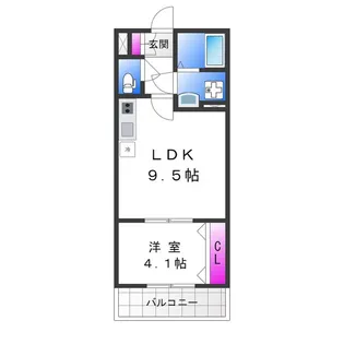 アート八尾駅前【1階】の間取り