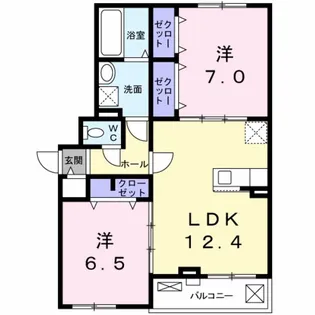 アルカンシエル ヌーモ【1階】の間取り