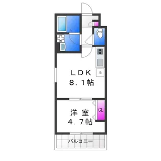 badge加美南【1階】の間取り