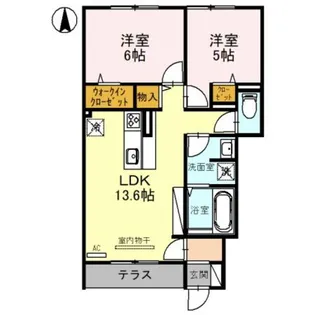 ファミールD希Ⅲ【1階】の間取り
