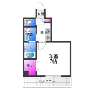 ファビラスコート巽東【4階】の間取り