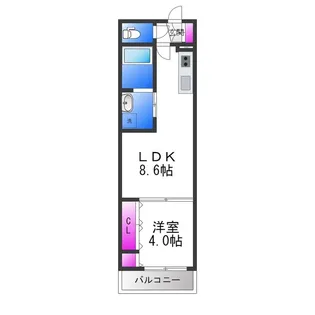 F asecia Rumina【1階】の間取り