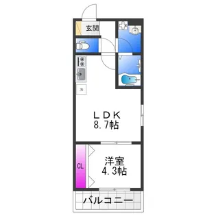 MarkVilla Oihara【1階】の間取り