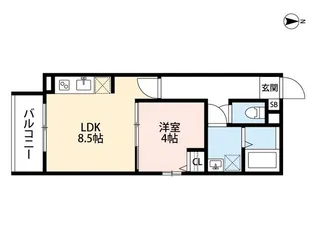 エール北巽【3階】の間取り