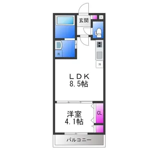 アバンティオ弥刀【1階】の間取り