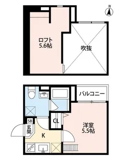 Valenti小阪【2階】の間取り