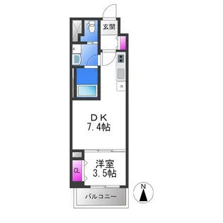 フウキレジデンス平野【5階】の間取り