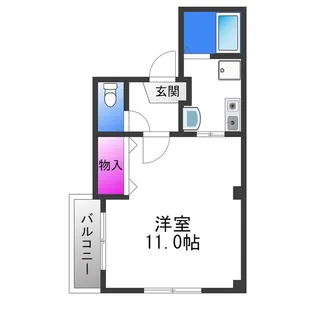 ドミール喜連【8階】の間取り