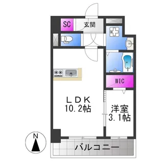 BernGardenHayashiji・ベルンガーデン林寺【5階】の間取り