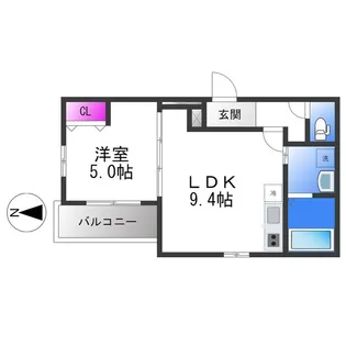 ハイツBluebell【2階】の間取り