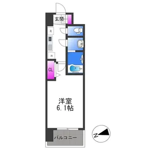 1Kの間取り画像