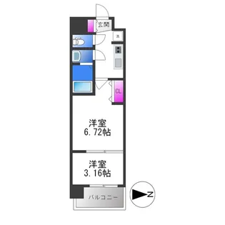 AELL OSAKA EAST【15階】の間取り