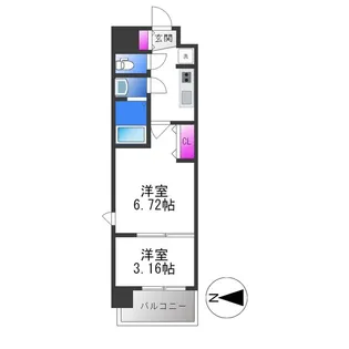 AELL OSAKA EAST【10階】の間取り