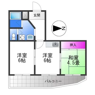 メゾンクレール【7階】の間取り