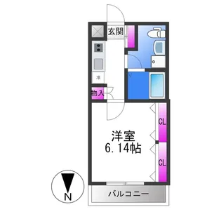 ブライト東住吉【3階】の間取り