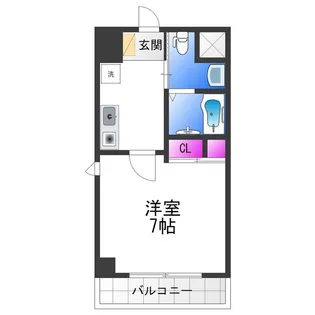 ラ・フォーレ喜連瓜破【2階】の間取り