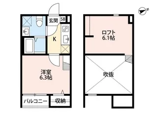 choros・クォーロス【2階】の間取り