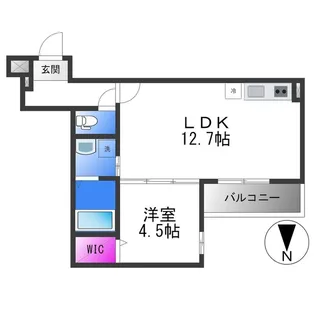 grand ciel【1階】の間取り